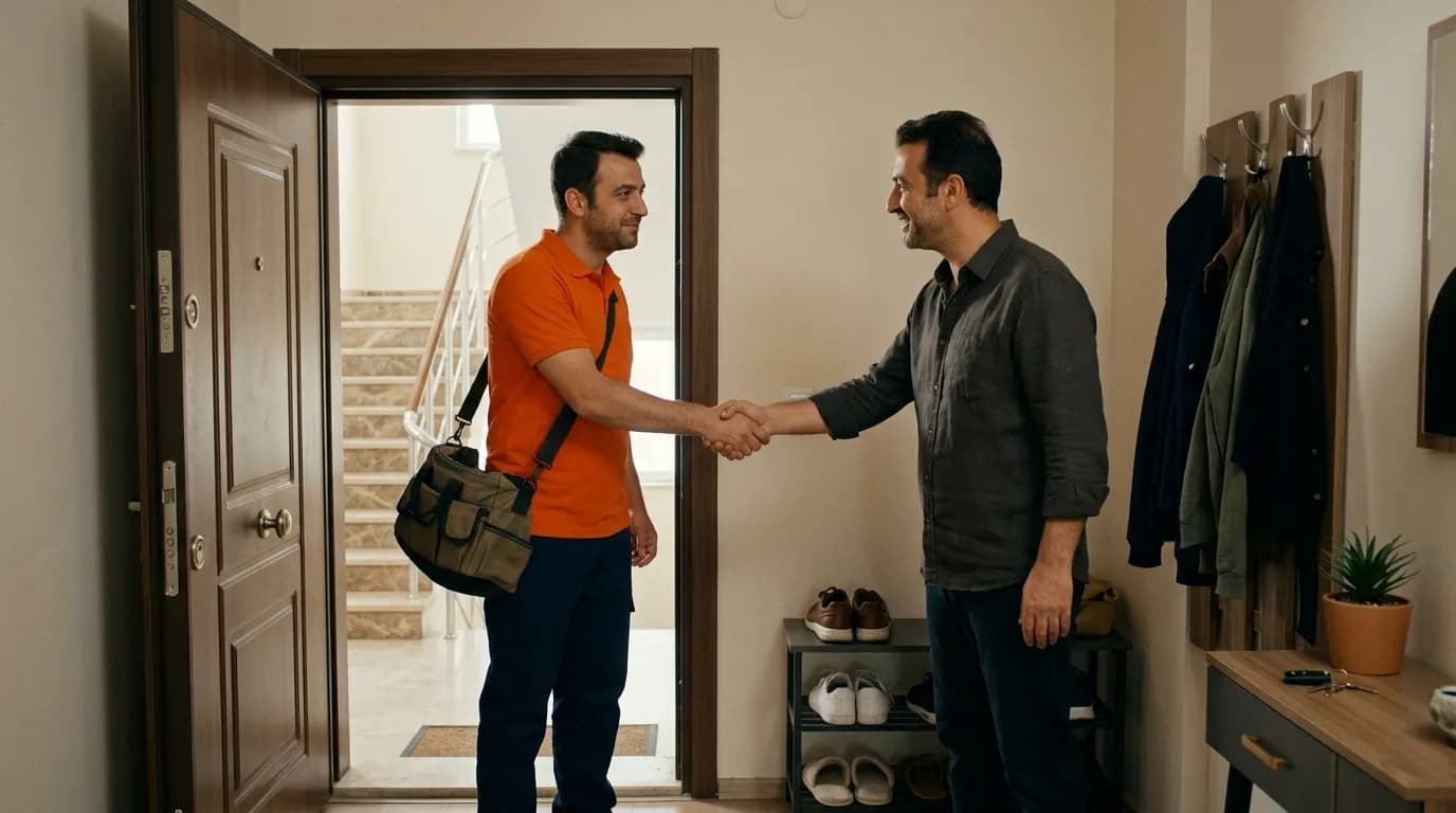 Müşteri ile hizmet veren anlaşıyor